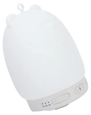 Obrázek produktu pro Silikonová noční lampička a zvukový přístroj – roztomilý medvídek s nočním světlem a Bluetooth reproduktorem, 31 zvuků, 3 stupně stmívání, do ložnice