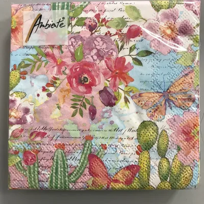 Produktbild von Cocktail Servietten 25 x 25 cm – 3-lagig – 20 Servietten pro Packung