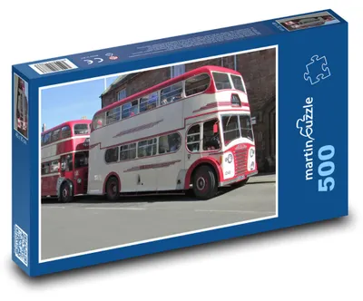 Produktbild von Puzzle 500 Klassischer Doppeldeckerbus - martinpuzzle