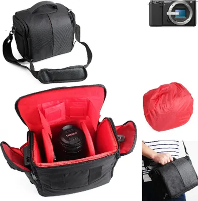 Produktbild von K-S-Trade Kompatibel mit Sony ZV-E10 Kameratasche Fototasche Schultertasche Zubehör Tasche einteilbare Trennwänden für Systemkamera, DSLR DSLM SLR,