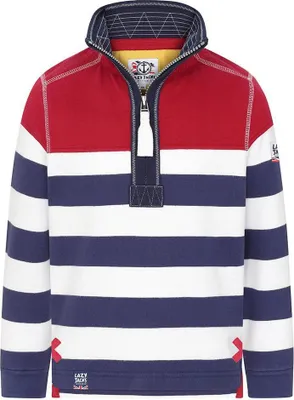 Produktbild von Lazy Jacks - Sweatshirt für Jungen, mit kurzem Reißverschluss LJ177 (152-158) (Rot)