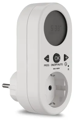 Productafbeelding van Digitale tijdschakelaar met LCD-display, wit