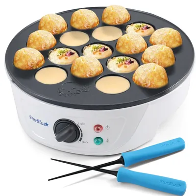 Takoyaki Maker 18 Löcher 700 W Temperaturregelung Antihaftbeschichtung