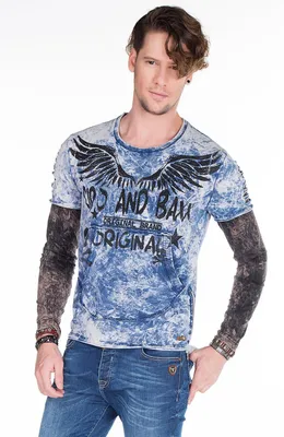 Produktbild von CL265 Herren Langarmshirt mit Edelsteindruck