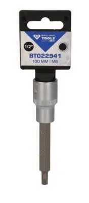 Immagine prodotto di BRILLIANT TOOLS 1/2" Presa per bit multi-dente lunga 100 mm M6 - BT022941