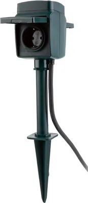 Produktbild von Silvercrest Smarthome Gartenspieß mit 2 Steckdosen Zigbee Außensteckdose