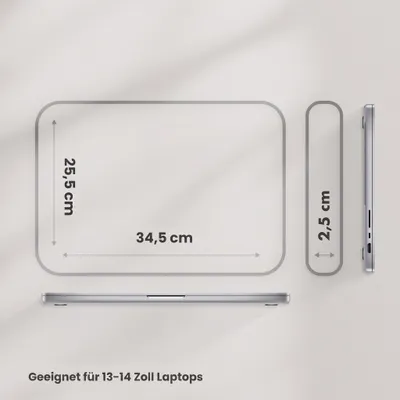 Produktbild von Selencia Laptop-Schutzhülle für Laptops 13-14 Zoll - Laptop-Sleeve - Karomuster, KI-generiertes Bild