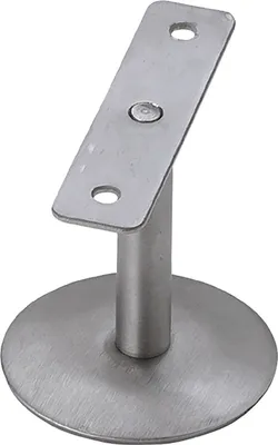 Zdjęcie produktu dla Wspornik poręczy płaski, rozety ø 60 mm, odległość od ściany 58 mm, stal nierdzewna