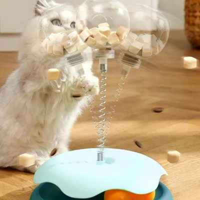 Immagine prodotto di Gioco interattivo per gatti Palla autoattivante 3 in 1 per gatti Blu