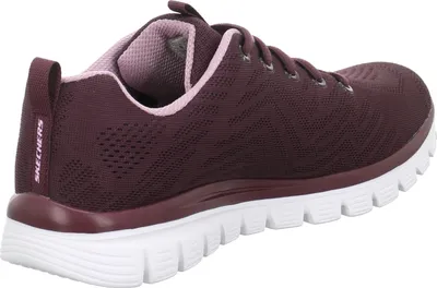 Produktbild von Skechers Damen Graceful Get Connected Sneakers, Wine Mesh/Lavender Trim, 42 EU