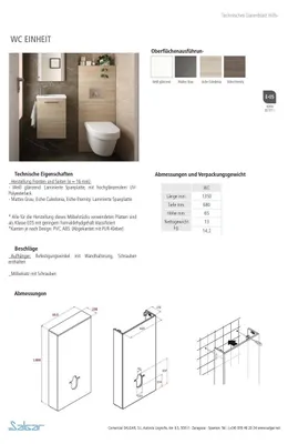 Productafbeelding van Toiletunit, Afrikaans eikenhout, afdekking voor het spoelreservoir