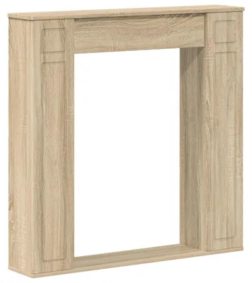 Zdjęcie produktu dla Rama kominkowa vidaXL, imitacja dębu Sonoma, 100 x 20 x 100 cm, płyta wiórowa