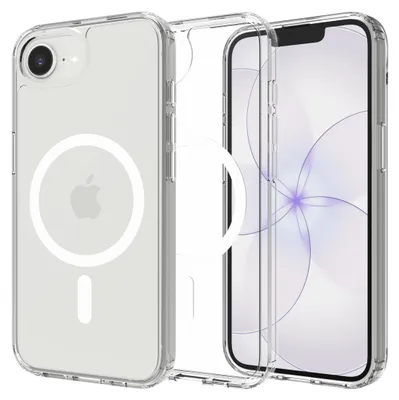 Productafbeelding van Hoesje geschikt voor iPhone 17e / 16e - Compatibel met MagSafe - Military Grade Backcover - Transparant