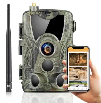 Produktbild von Wildkamera 4G, App-Steuerung, 120 MP, 4K, Nachtsichtkamera mit Bewegungsmelder