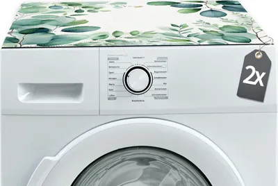 Produktbild von Waschmaschinenauflagen 2 Stk. Blätter 60 cm Textil-Finish waschbar