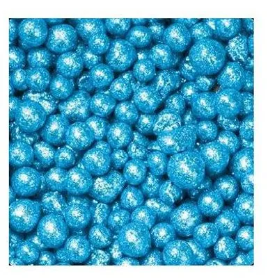 Produktbild von Glitter Dekoperlen, Kugeln 4-8mm hellblau 1L im Beutel (4,50€ / L) Season WA