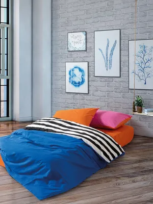 Produktbild von L'Essentiel Linge de Maison, Dusk - Blue, Ranforce Doppel-Bettbezug-Set, Blau, 100 % BAUMWOLLE RANFORCE, 200 x 220 cm
