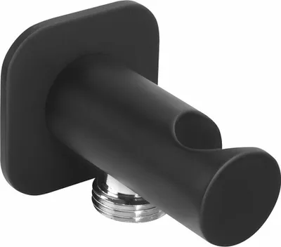 Produktbild von Sapho Brausehalter, fest, mit Duschanschluss, schwarz matt