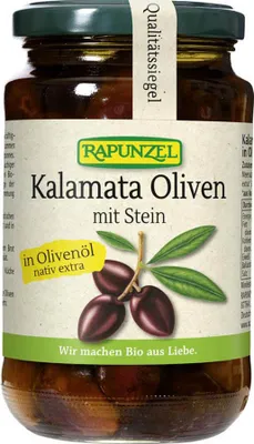 Produktbild von Rapunzel Kalamata-Oliven in Öl  210g