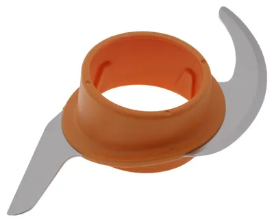 Image de Lame en acier pour robot de cuisine Kenwood, couleur orange, modèle Multipro Compact FDP31, pour hacher et mixer