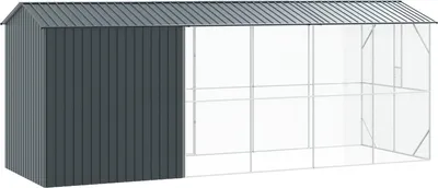 Obrázek produktu pro Ptačí klec Antracit 645 x 208 x 247 cm Pozinkovaná ocel
