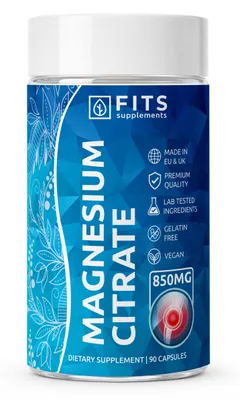 Zdjęcie produktu dla Cytrynian magnezu, 850 mg, 90 kapsułek