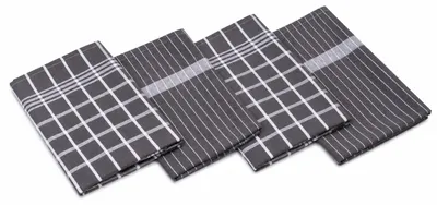 Productafbeelding van Gözze - Set van 4 theedoeken, gemaakt van 100% gerecyclede materialen (65% katoen en...)