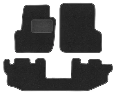 Produktbild von Velours-Fußmatten für Jeep Wrangler TJ 1996-2006 (SUV) – 4-tlg, Graphit, passgenau – Wielganizator LUX