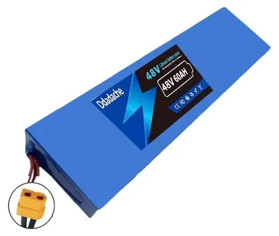 Image de Batterie lithium-ion, capacité de 60 000 mAh, tension de 48 V, connecteur XT60