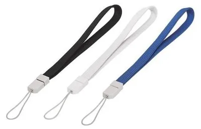 Produktbild von Hama Hand Straps for the Wiimote & DS Lite, 3 pcs./set, black/white/dark-blue, Multi