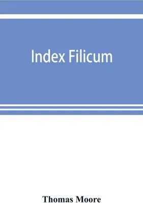 Produktbild von Index filicum