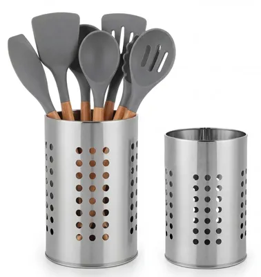 Immagine prodotto di Porta utensili da cucina in acciaio inox a due pezzi