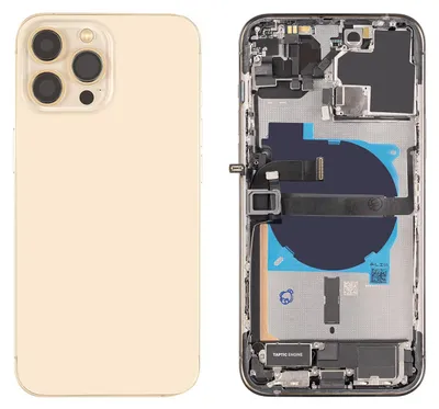 Zdjęcie produktu dla etui na iPhone'a 13 Pro Max ze złotą tylną obudową