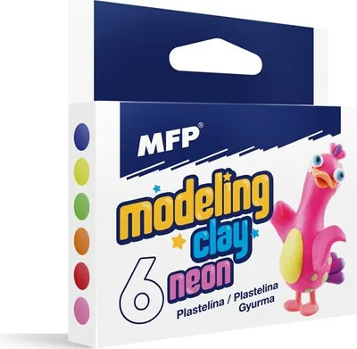 Immagine prodotto di MFP Pasta per modellare 6 colori NEON 100g