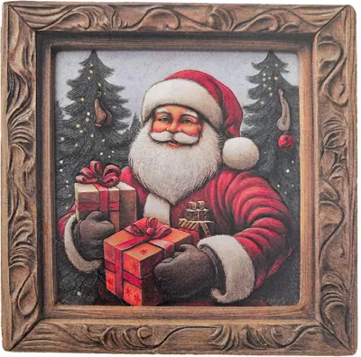 Obrázok produktu pre Clayre & Eef 6CE2494 Podložka hnedá, červená, 11x11 cm