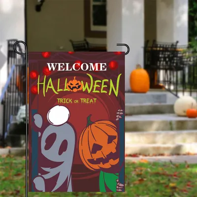 Produktbild von Lustige Halloween-Dekorationen, dekorative Flaggen, Halloween-Flaggen, Gartenornamente