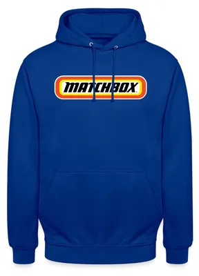 Produktbild von Spreadshirt Matchbox™ Offizielles Logo Orange, Gelb & Schwarz Uni Hoodie, XXL, Royalblau
