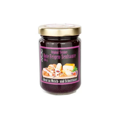 Zdjęcie produktu dla Ruwisch & Zuck Original Ticino czerwony sos musztardowy figowy słoik 190g