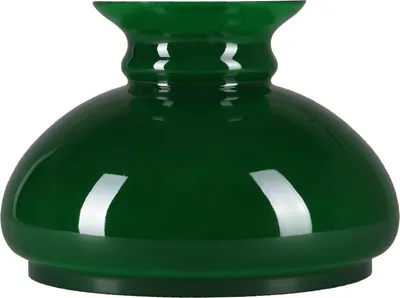 Image de Verre à pétrole Verre de lampe Ø 175mm Verre de rechange Abat-jour vert