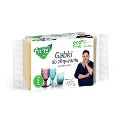 Productafbeelding van Sponsjes, 5 stuks. SCHWAMM: afwas spons, schoonmaakdoek, poetspons