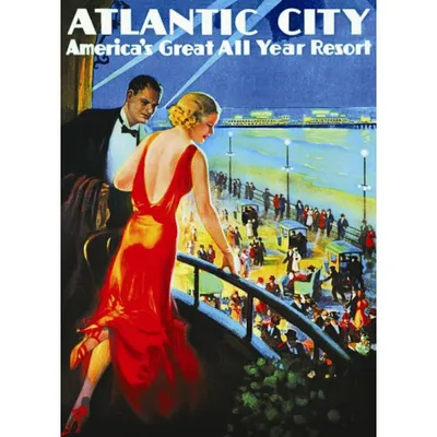 Produktbild von EUROGRAPHICS Puzzle Poster: Atlantic City 1000 Stück