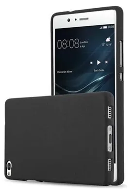 Produktbild von Cadorabo Schutzhülle für Huawei P8 Hülle in Schwarz Handyhülle TPU Etui Cover Case