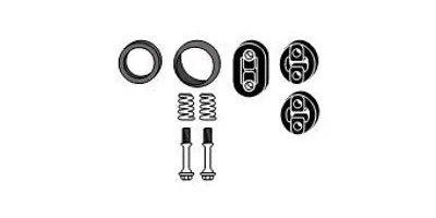 Produktbild von HJS 82 42 4296 Montagesatz Auspuffanlage Abgasanlage für NISSAN Note (E11, NE11)
