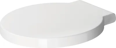 Produktbild von WC-Sitz Starck 1 mit SoftClose Scharnierwelle edelstahl, weiß