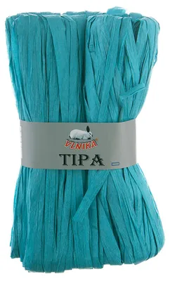 Produktbild von 50g / 80m Tipa Raffia Geschenkband Papierschnur Papiergarn Papierband Farbwahl, Farbe:54 türkis