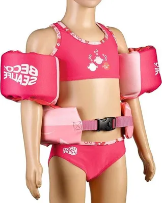 Produktbild von Famanu Schwimmhilfe für Kinder 2-6 Jahre - Anfänger-Set mit Schwimmflügeln und Schwimmgürtel - 15-30 kg