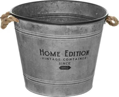 Produktbild von Topf - Metall - grau - D37 -5 cm - Atmosphera créateur d'intérieur