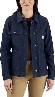 Produktbild von Carhartt Rugged Flex Relaxed Fit Denim Jacke Blau M Blau M