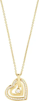 Zdjęcie produktu dla Jette - 88601301 - Naszyjnik - damski - srebro próby 925 - pozłacany, polerowany, z cyrkoniami - 48 cm