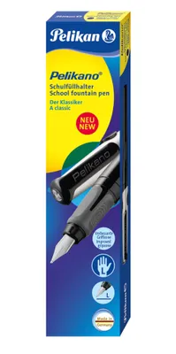 Obrázok produktu pre Pelikan P481, Čierna, Zásobník, Nerezová oceľ, Pre ľavákov, Box, 1 kusov